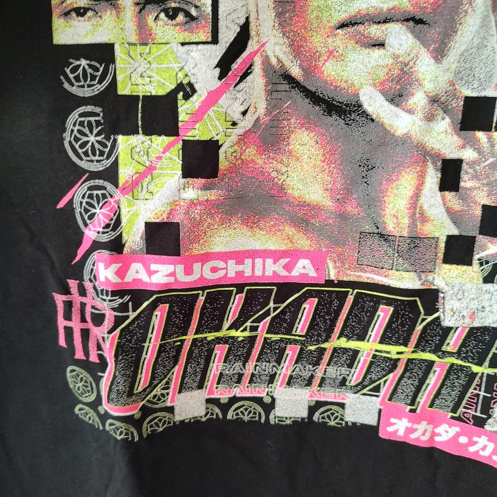 New- AEW Kazuchika Okada Rainmaker T-shirt Size Large - Picture 3 of 6